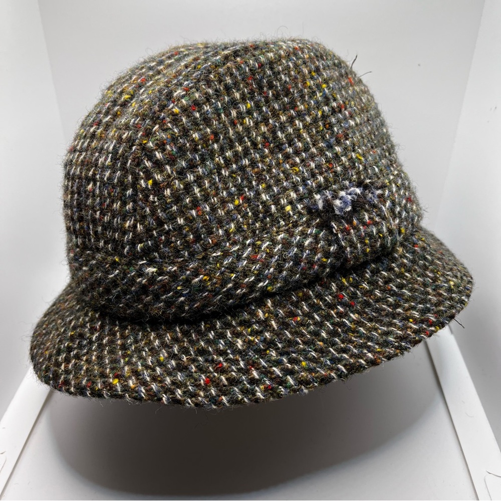 Vintage David Hanna Sons Donegal Town Ireland Wool Tweed Bucket Hat Eske Travel